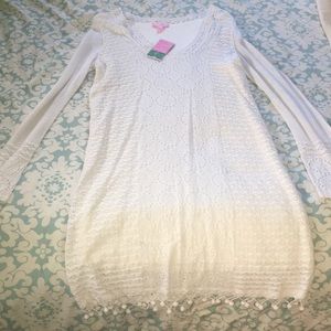White Athena Sweater Dress by Lilly Pulitzer
